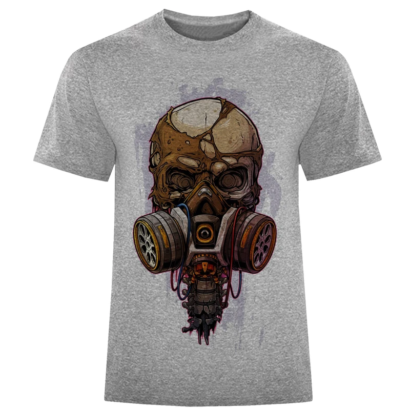 تیشرت آستین کوتاه مردانه طرح ماسک و اسکلت کد F436