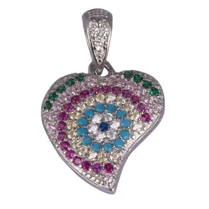 آویز گردنبند نقره زنانه کد 2019