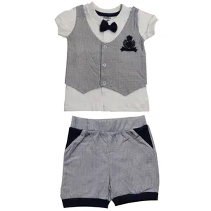 ست تی شرت و شلوارک نوزادی کد 13