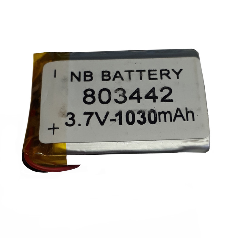 باتری لیتیوم-یون کد 803442 ظرفیت 1030 میلی آمپر ساعت