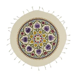 رومیزی چاپ دستی طرح گل کد 502