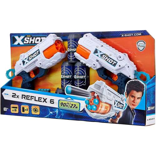 تفنگ بازی زورو سری X-Shot مدل Reflex 6 بسته دو عددی
