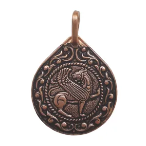 آویز گردنبند مردانه طرح سیمرغ کد JW80