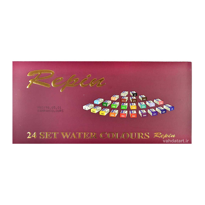 آبرنگ 24 رنگ رپین کد 24