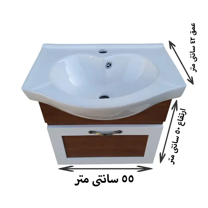 ست کابینت و روشویی مدل hadiw52