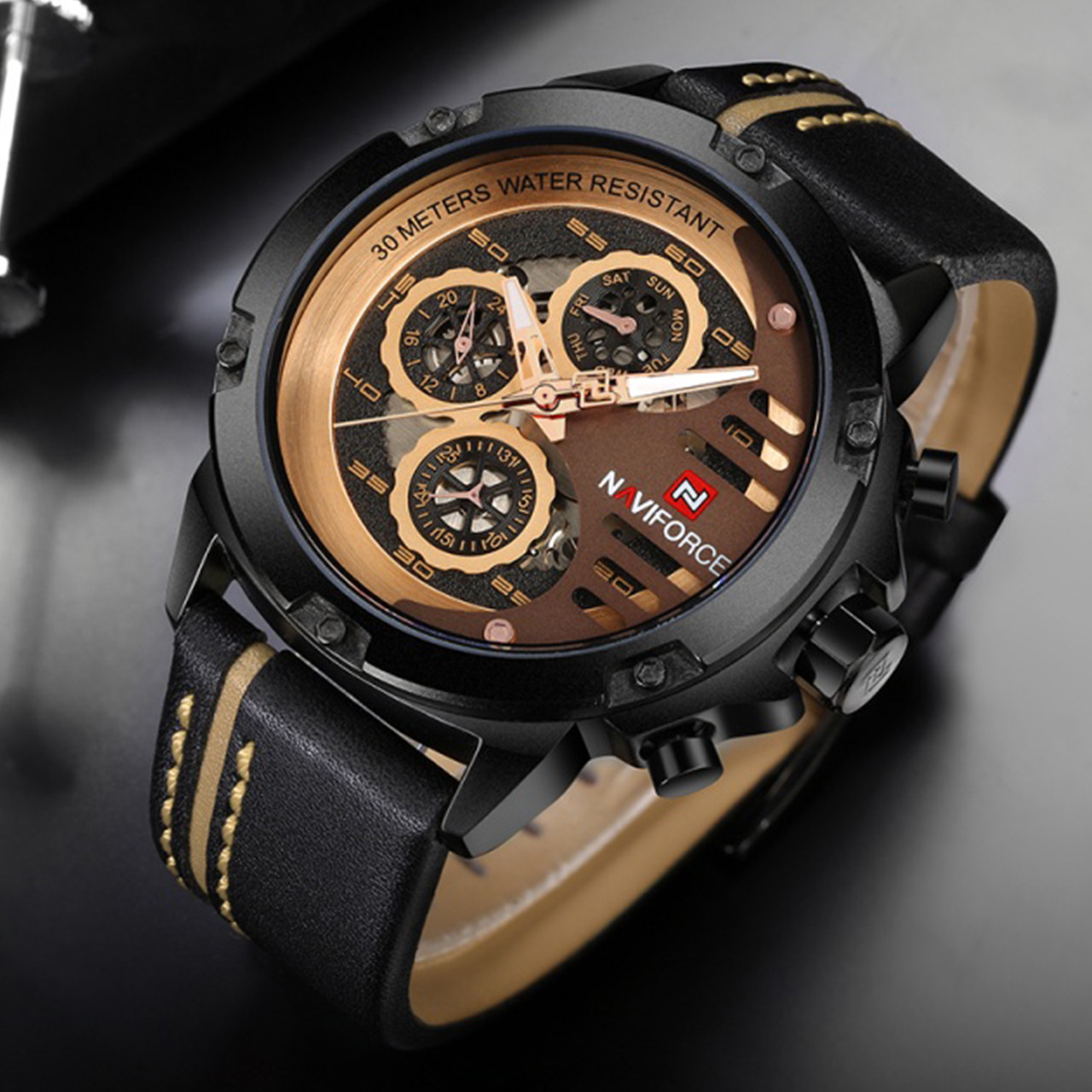 ساعت مچی عقربه ای مردانه نیوی فورس مدل NF9110-P03