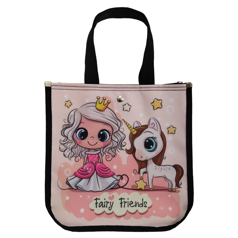 ساک دستی مدل کودک طرح پرنسس و تک شاخ