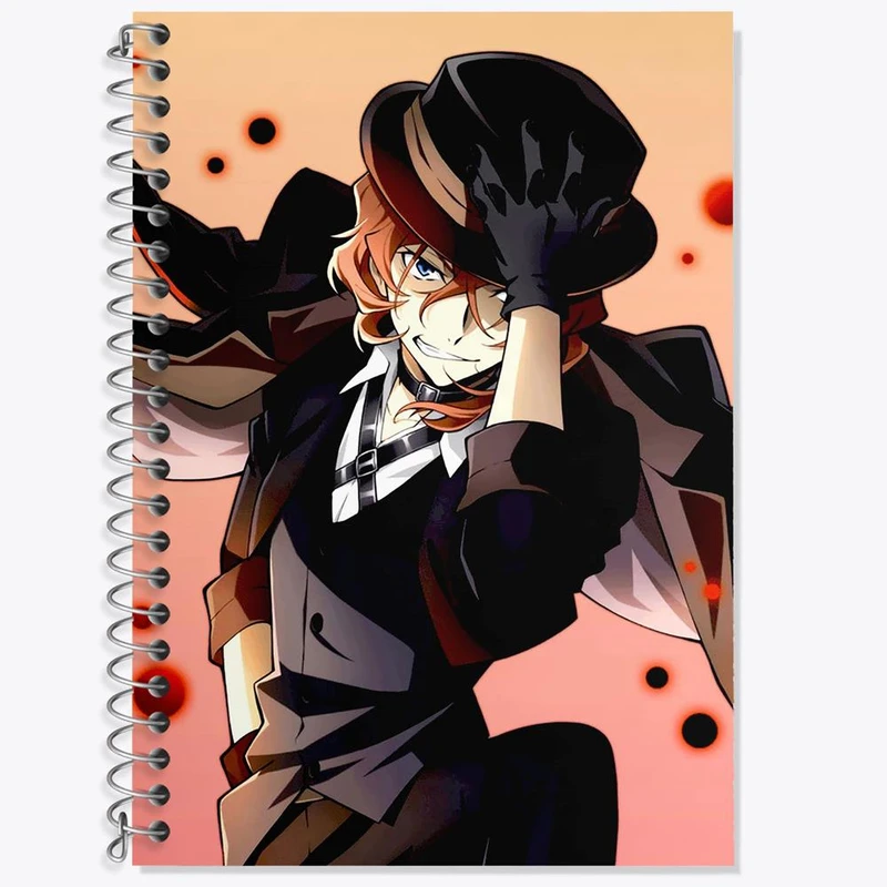 دفتر لغت 50 برگ خندالو مدل چویا سان انیمه سگ های ولگرد بانگو کد 15662