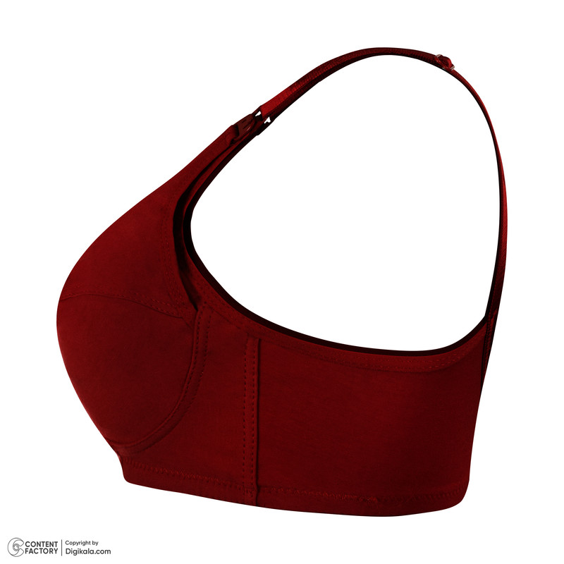 سوتین شیردهی لعیا مدل پنبه لاکراه رنگ زرشکی