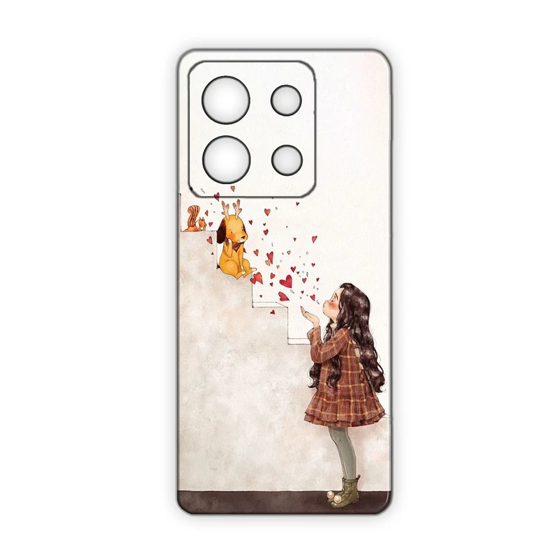 کاور مدل دخترانه کد 250 مناسب برای گوشی موبایل شیائومی Redmi Note 13 Pro 4G / Poco M6 Pro 4G