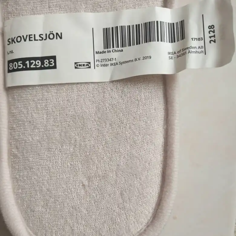 دمپایی حوله ای ایکیا مدل SKOVELSJON