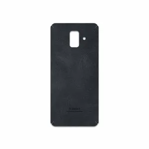 MAHOOT Graphite Buffalo Leather Cover Sticker for Samsung Galaxy A6 2018