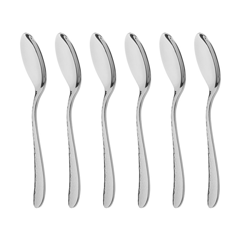 قاشق مربا خوری ناب استیل مدل واریان بسته 6 عددی