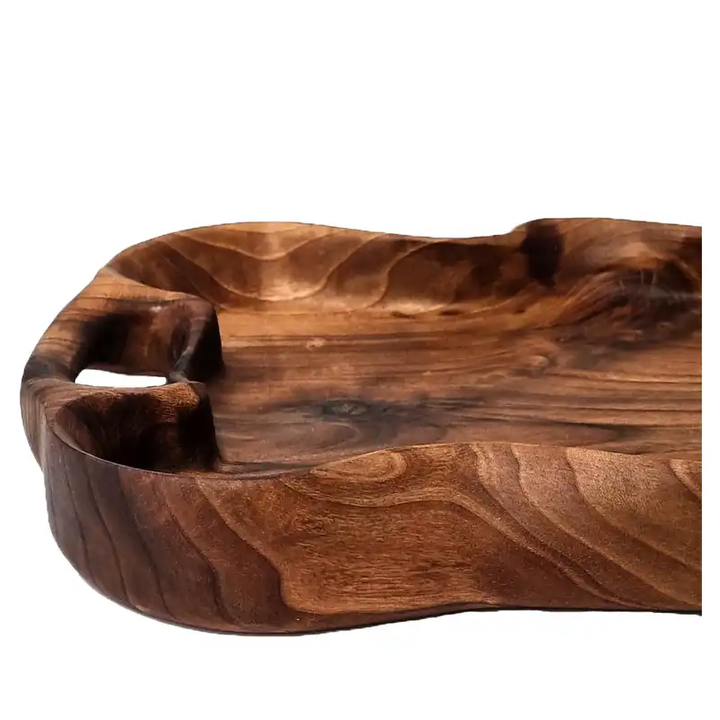 سینی چوبی مدل مستطیل دفرمه