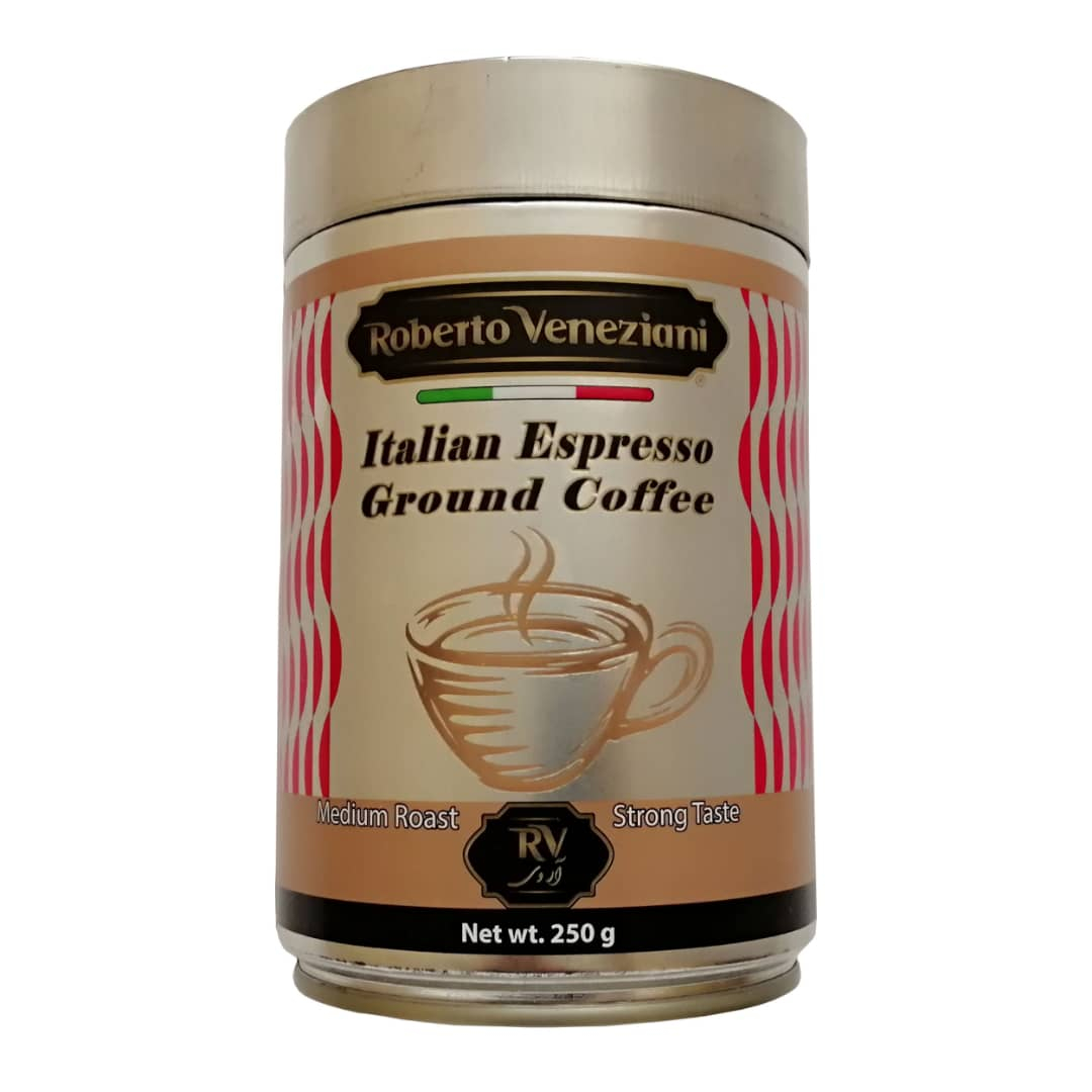 پودر قهوه اسپرسو با طعم قوی آر وی - 250 گرم