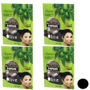 شامپورنگ مو یی کائوتن مدل fast حجم 30 میلی لیتر رنگ مشکی مجموعه 4 عددی