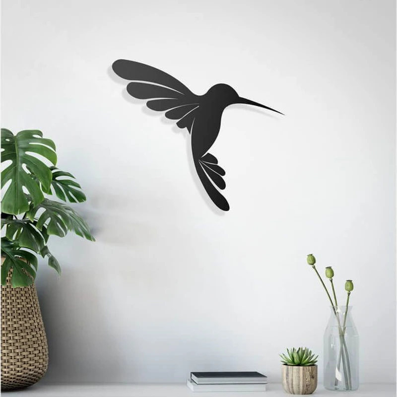 دیوارکوب دیزانور طرح پرنده مرغ مگس خوار مدل 30 کد A112