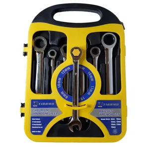 آچار یکسر تخت و یکسر رینگی تاینمو مدل ZXCS-77  مجموعه 7 عددی