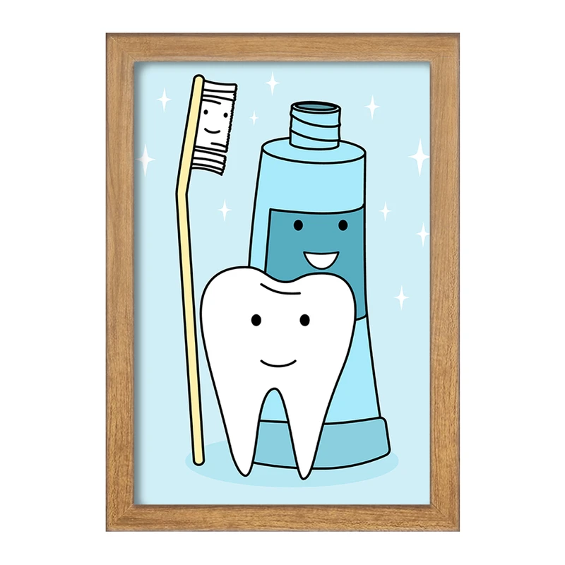 تابلو خندالو مدل دندان و دندان پزشکی کودکانه کد 36752