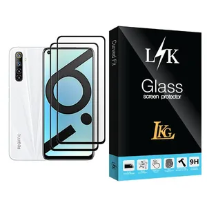 LKG LK Glass MIX002 Screen Protector For Realme 6i India Pack Of 2