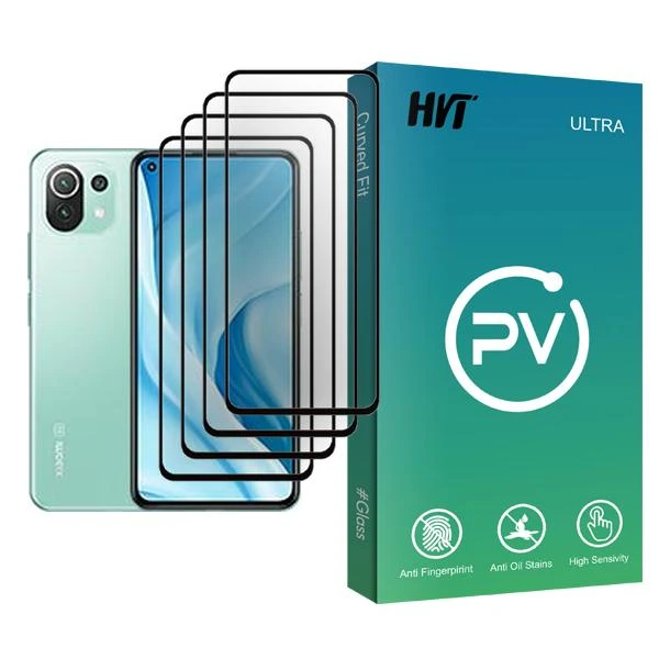 محافظ صفحه نمایش اچ وی تی مدل PV Glass MIX004 مناسب برای گوشی موبایل شیائومی Mi 11 Lite 5G بسته چهار عددی