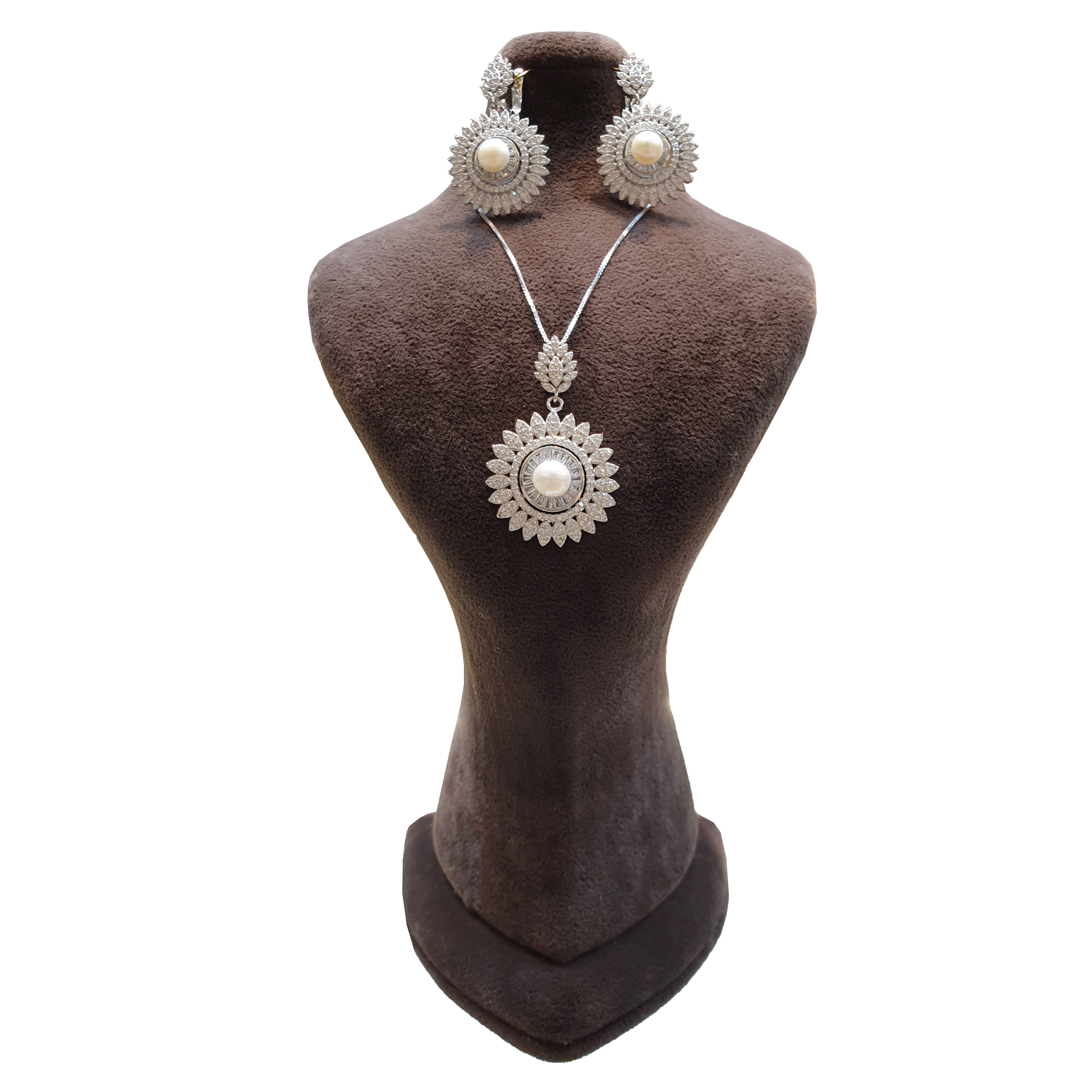 نیم ست نقره زنانه مدل 0550