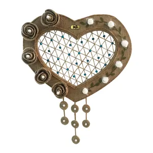 دیوارکوب تزئینی ترمه مدل Heart Flowers