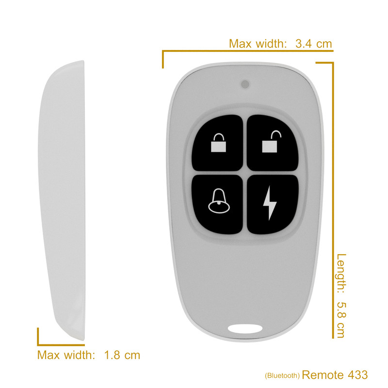 ریموت کنترل بلوتوثی طرح تخم مرغی کد TM315 بسته 6 عددی