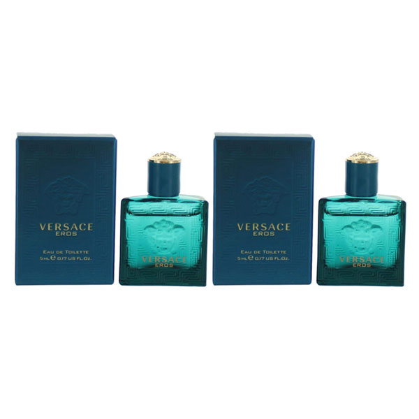 عطر جیبی مردانه ورساچه مدل Eros حجم 5 میلی لیتر بسته 2 عددی