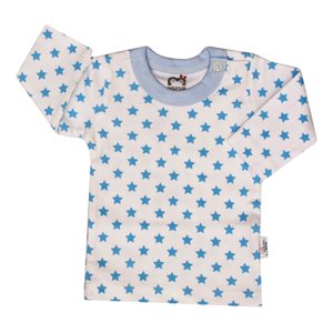 تی شرت آستین بلند نوزادی آدمک طرح ستاره رنگ آبی