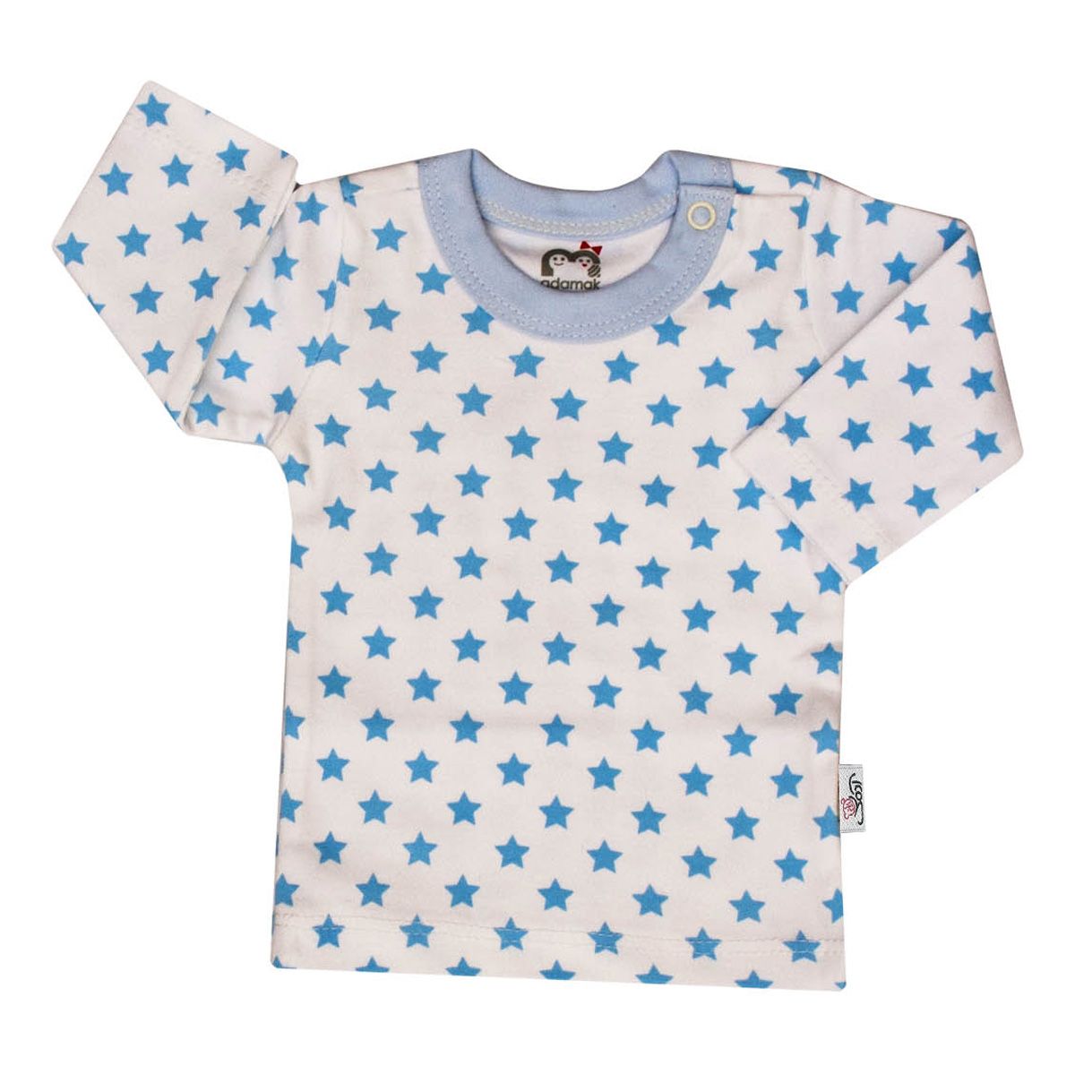 تی شرت آستین بلند نوزادی آدمک طرح ستاره رنگ آبی -  - 2