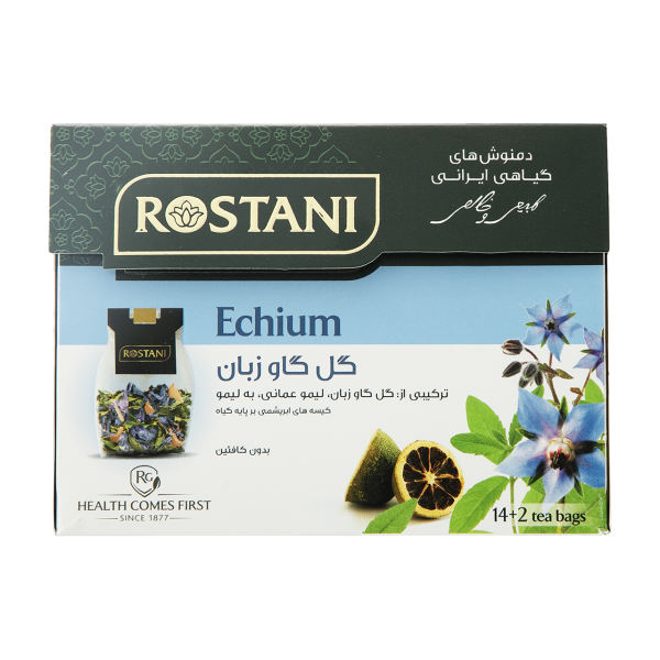	دمنوش کیسه ای گل گاوزبان  رستنی بسته 16 عددی