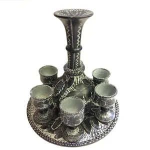 ست 9 تکه تنگ و جام سنگی  کد SHA09