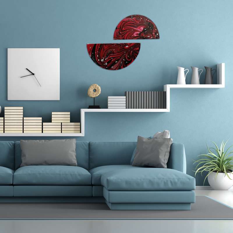 دیوارکوب مدل ابر و باد بسته دو عددی