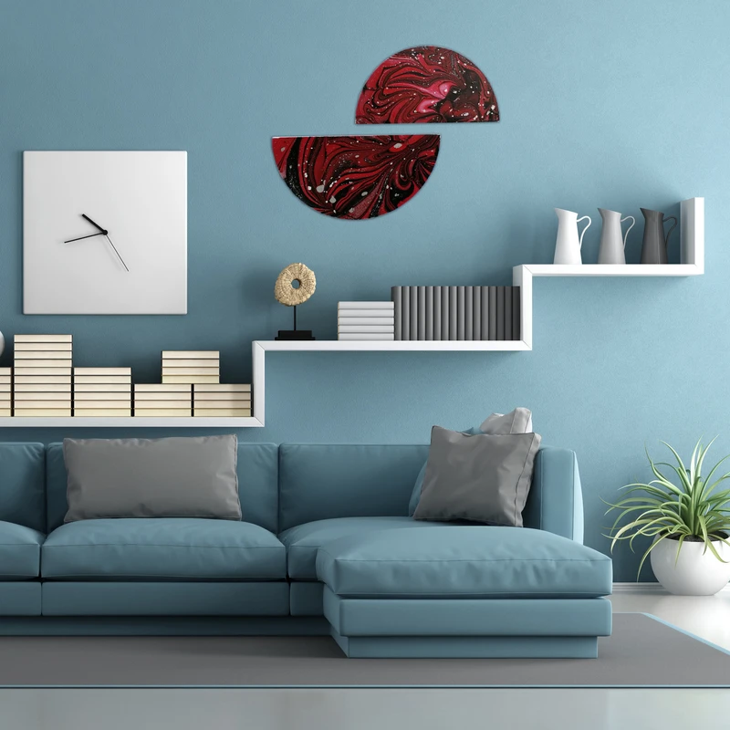 دیوارکوب مدل ابر و باد بسته دو عددی