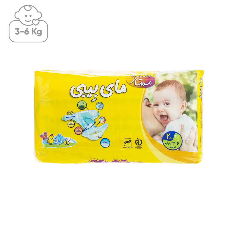 پوشک مای بیبی مدل Premium سایز 2 بسته 40 عددی