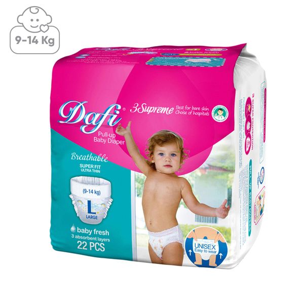 پوشک شورتی کودک دافی سایز بزرگ بسته 22 عددی پوشک شورتی کودک دافی سایز بزرگ بسته 22 عددی