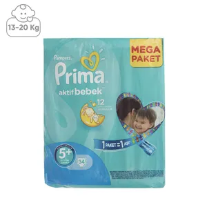 پوشک پمپرز مدل Prima سایز  +5 بسته 34 عددی