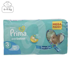 پوشک پمپرز مدل Prima سایز 3 بسته 62 عددی