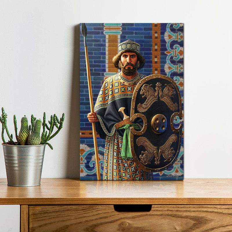 تابلو شاسی طرح سرباز گارد جاویدان هخامنشی کد S119