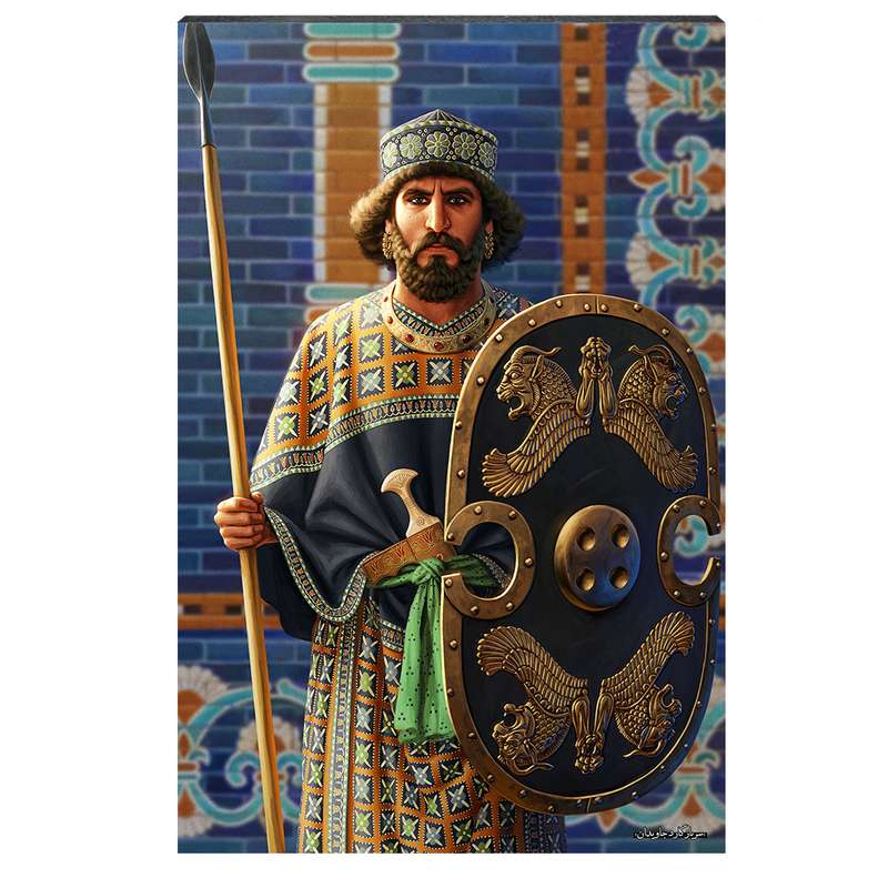 تابلو شاسی طرح سرباز گارد جاویدان هخامنشی کد S119