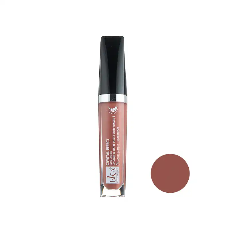 رژ لب مایع بکا کد LG212529 مجموعه 3 عددی به همراه کیف لوازم آرایش کد KM