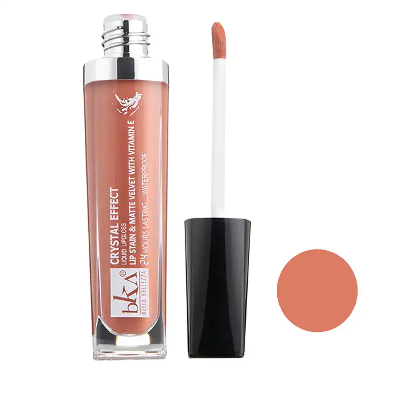 رژ لب مایع بکا کد LG212529 مجموعه 3 عددی به همراه کیف لوازم آرایش کد KM