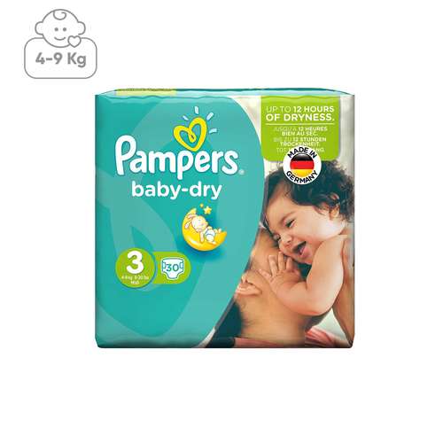 پوشک پمپرز مدل Baby Dry سایز 3 بسته 30 عددی
