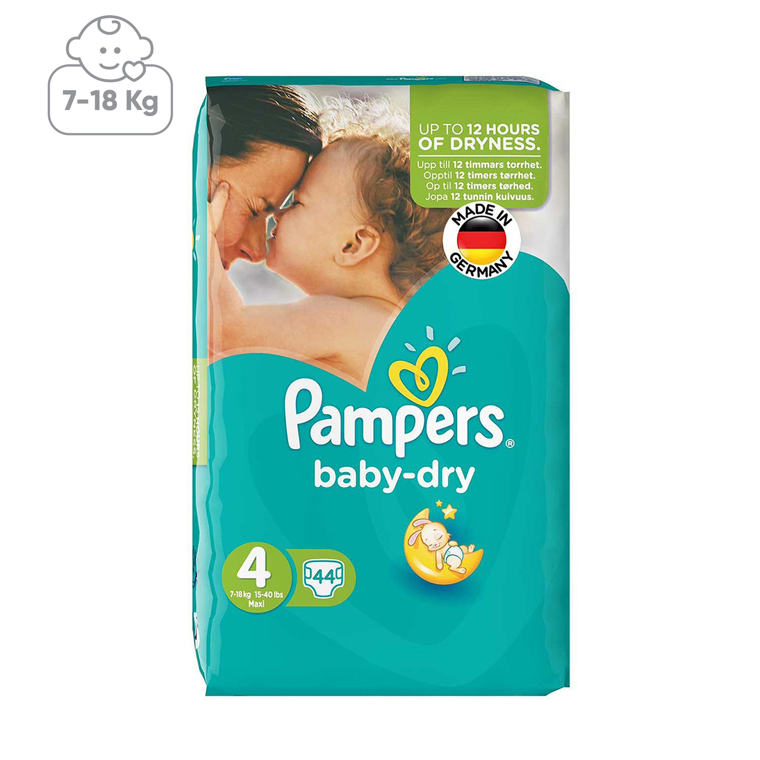 پوشک پمپرز مدل Baby Dry سایز 4 بسته 44 عددی