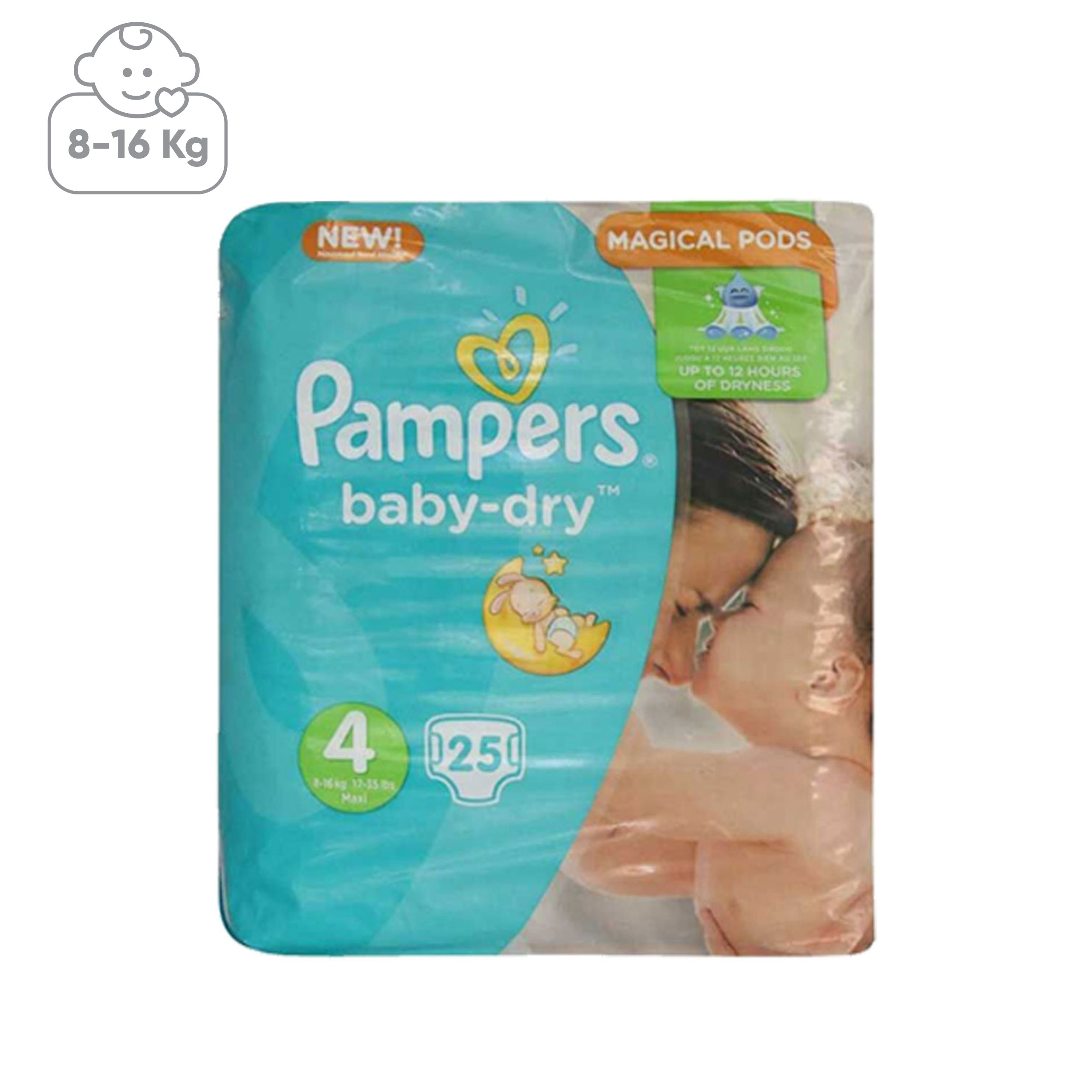 پوشک پمپرز مدل Baby Dry سایز 4 بسته 25 عددی