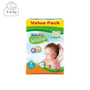 پوشک ضد حساسیت بیبی لینو مدل Value Pack سایز 2 بسته 50 عددی