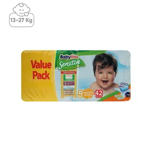 پوشک ضد حساسیت بیبی لینو مدل Value Pack سایز 5Plus بسته 42 عددی