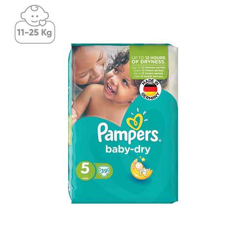 پوشک پمپرز مدل Baby Dry سایز 5 بسته 39 عددی