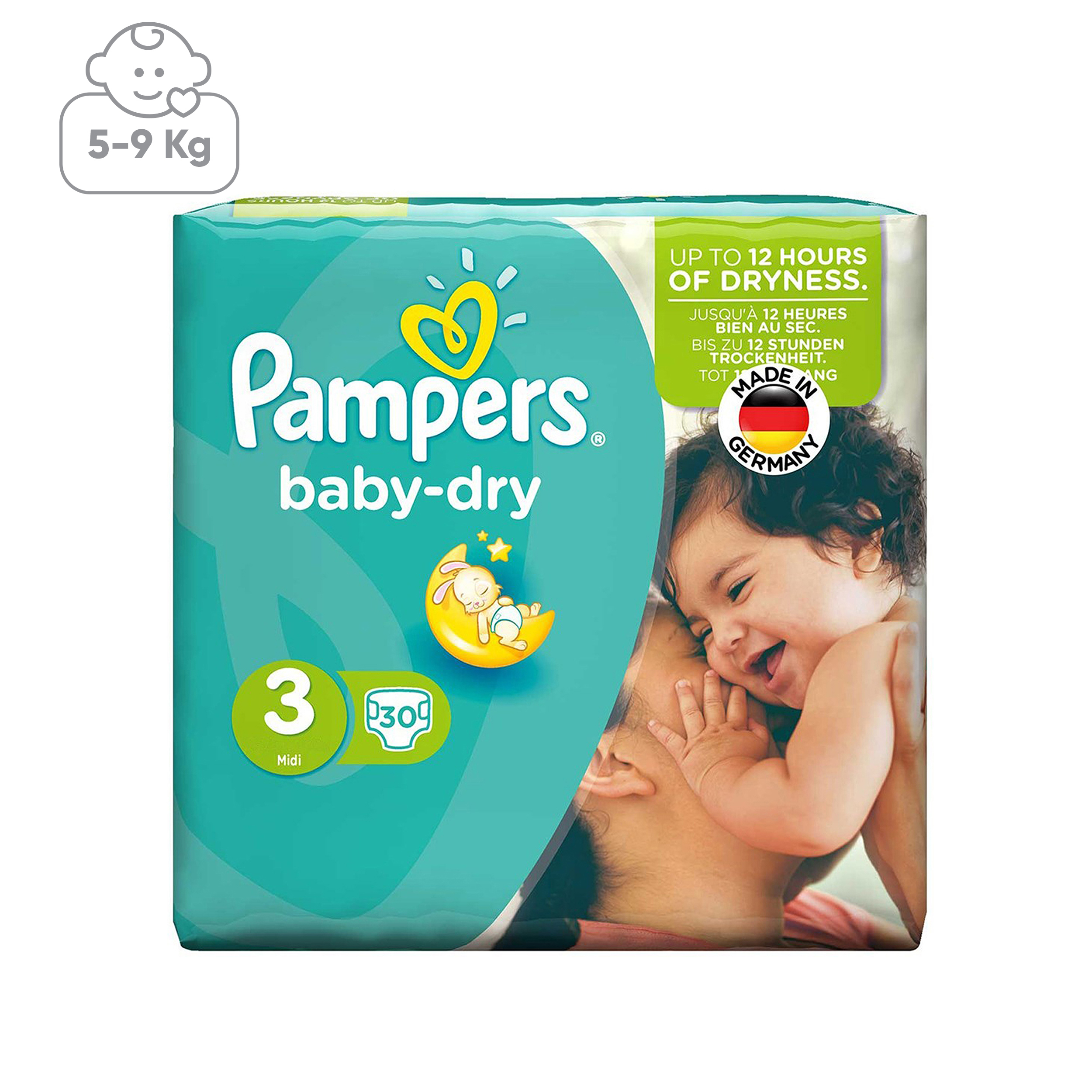 پوشک پمپرز مدل Baby Dry سایز 3 بسته 30 عددی